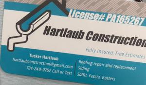 Hartlaub Construction (Outdoor & roofing)