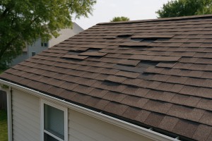 Wind-Lifted or Missing Shingles