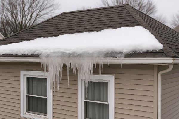 Ice Dams Caused by Heat Loss