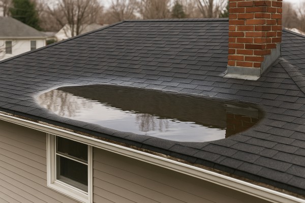 Ponding Water on Roof